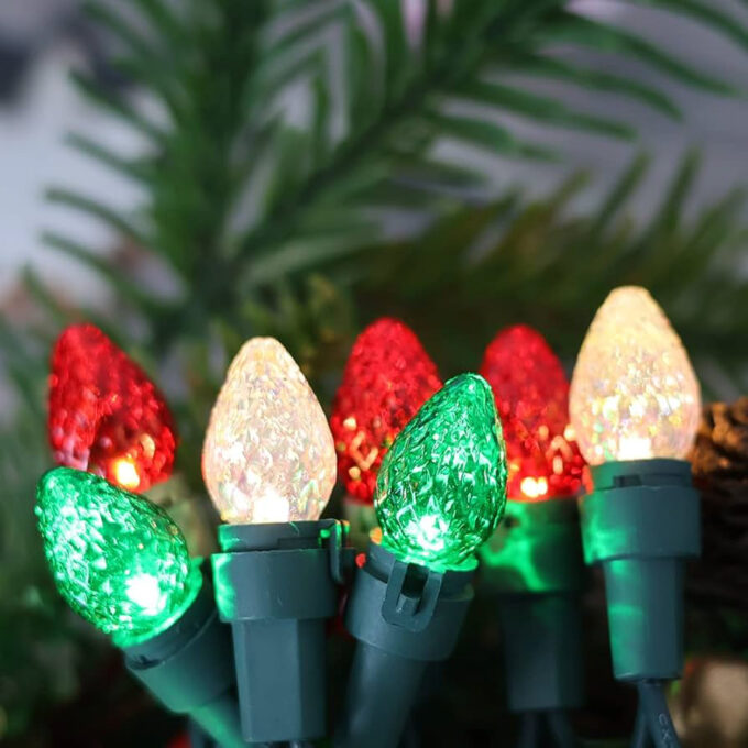 Instalacion de luces navideñas